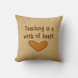 Teacher Heart Work Kissen