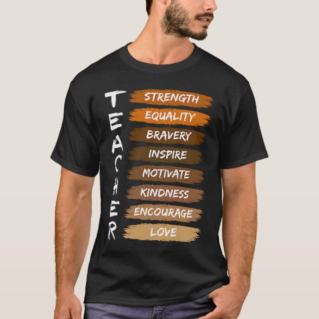 Teacher History Black History Africa T-Shirt (Vorderseite)