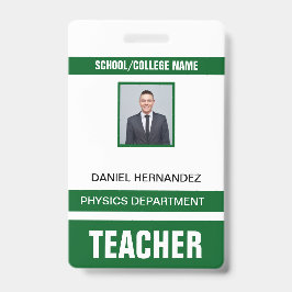 Teacher ID Card Ausweis