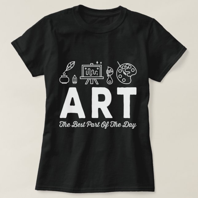 Teacher Job Art liebt es, Maler Designer Art T T-Shirt (Design vorne)