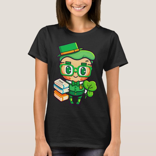 Teacher Leprechaun St Patricks Day Teacher T Shirt (Vorderseite)