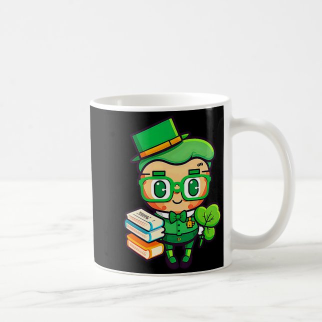 Teacher Leprechaun St Patricks Day Teacher T Shirt Kaffeetasse (Rechts)