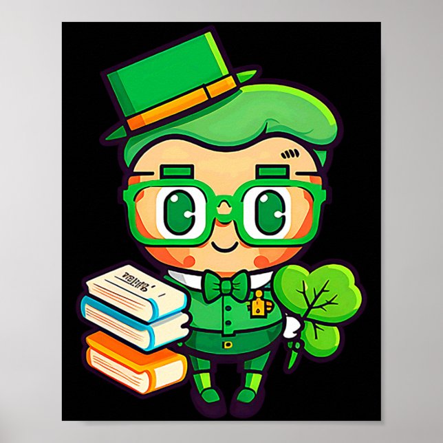 Teacher Leprechaun St Patricks Day Teacher T Shirt Poster (Vorne)