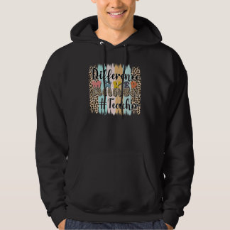 Teacher Life Back To School Difference Maker Leopa Hoodie