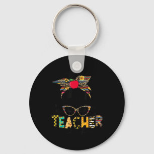 Teacher Life Messy Bun Teacher's Day Schlüsselanhänger