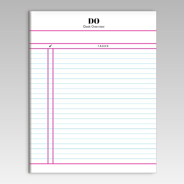 Teacher Monogram Daily To Do List Notepad Notizblock (Von Creator hochgeladen)