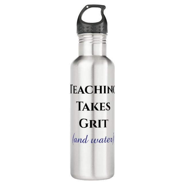 Teacher Motivation Quote Inspiration Edelstahlflasche (Vorderseite)