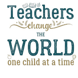 Teacher name elegant quote modern white frame briefbogen