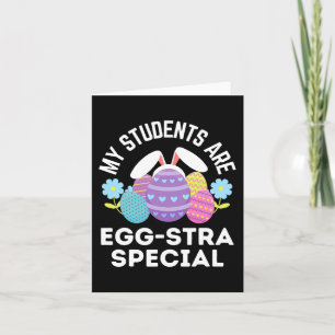 Teacher Osterangebot Meine Schüler sind Egg-stra-S Karte