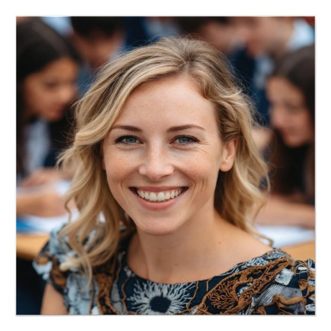 Teacher Photo Customize Personalize Fotodruck (Vorne)