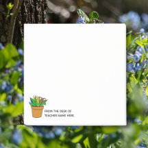 Teacher Post-It Notes with Name Personalization 