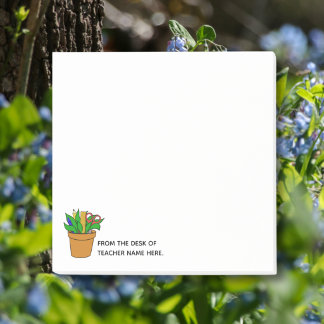 Teacher Post-It Notes with Name Personalization  Klebezettel