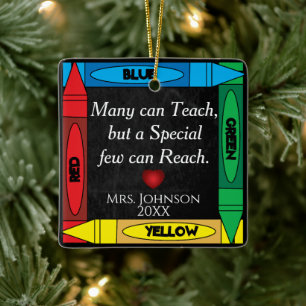 Teacher Quote #2 - Personalisieren Keramikornament