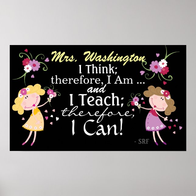 Teacher Quote by SRF - Poster (Vorne)