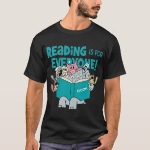 Teacher Read Book Club Piggie Elephant Pigeons Spa T-Shirt