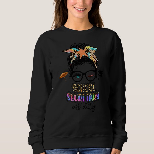 Teacher Relax Spring Beach Off Duty School Secreta Sweatshirt (Vorderseite)