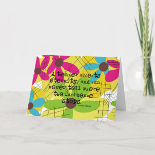 Teacher Rente Card Henry Adams Quote Karte