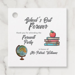 Teacher Rente Colorful Nostalgie Classic Geschenkanhänger