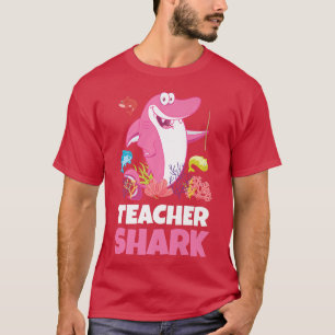 Teacher Shark Funny Niedlich Pink Lächeln Schule F T-Shirt