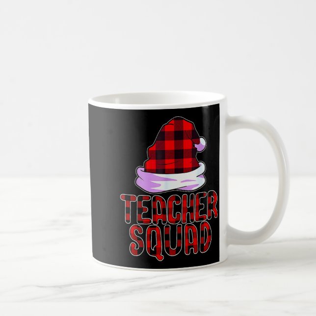 Teacher Squad Reindeer Funny Teacher Christmas Par Kaffeetasse (Rechts)