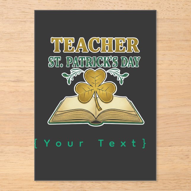 Teacher & Student Class of 2026 - Knowledge is Lig Acryleinladungen (Vorderseite)