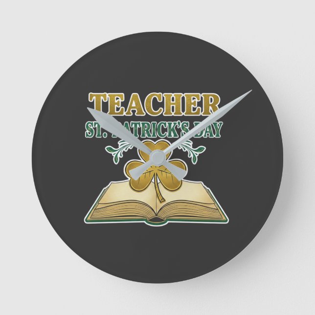 Teacher & Student Class of 2026 - Knowledge is Lig Runde Wanduhr (Vorderseite)