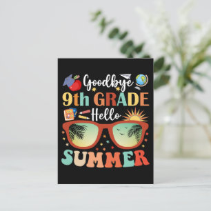 Teacher Students Goodbye 9th Grade Hallo Sommer Postkarte