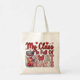 Teacher Sweet Heart Valentine's Tote Bag Tragetasche