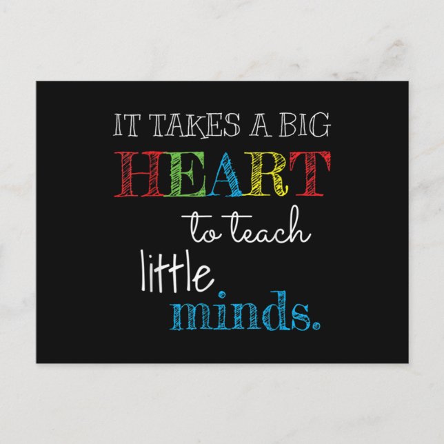 Teacher- Teacher Appreciation- Teacher Postkarte (Vorderseite)