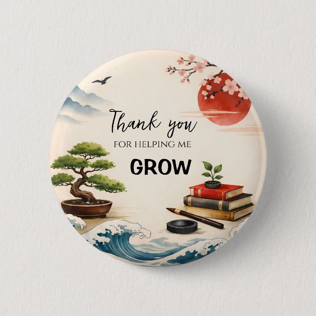 Teacher Thank You Gift | End of School Year Button (Vorderseite)
