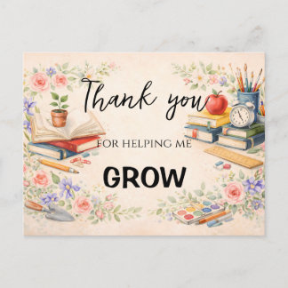 Teacher Thank You Gifts | End of School Year Postkarte