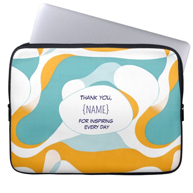 Teacher Thank You –  Personalized Laptopschutzhülle (Vorderseite)