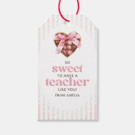 Teacher Valentine Gift Tag Sweet Chocolate Geschenkanhänger