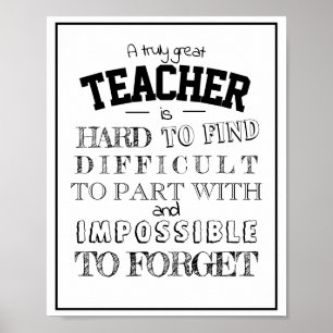 Teacher Zuhause Living Decoration Wertungsgeschenk Poster