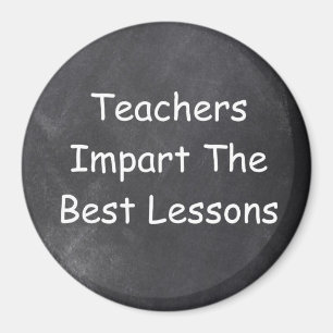 Teachers Best Lessons Chalkboard Design Geschenk I Magnet