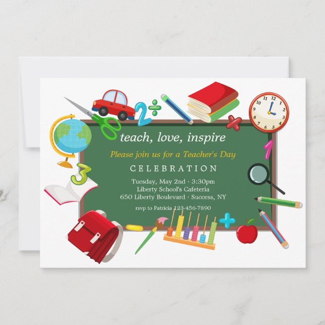 Teacher's Day Celebration Einladung (Vorderseite)