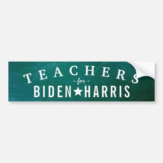 TEACHERS FOR JOE BIDEN 2020 VORSITZENDER AUTOAUFKLEBER (Vorne)