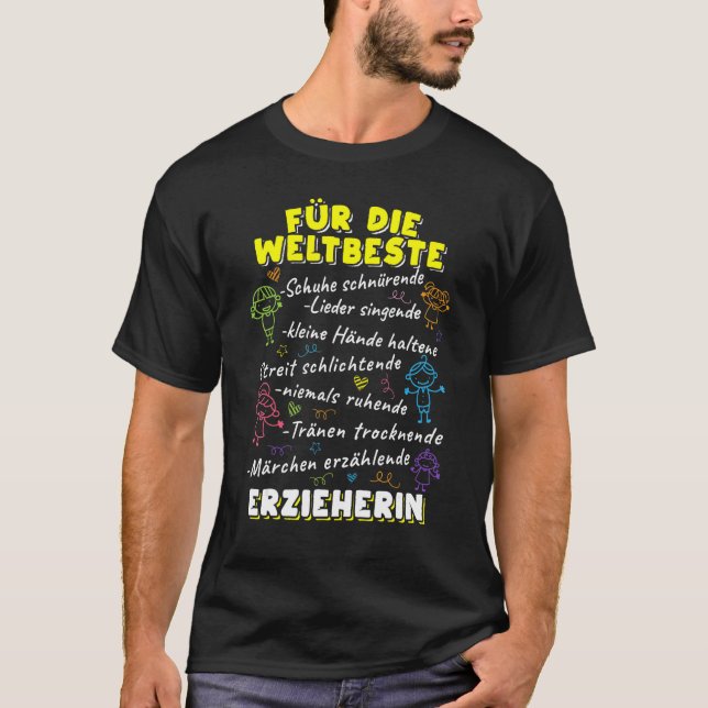 Teachers for kindergartens and educators T-Shirt (Vorderseite)