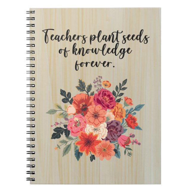 Teachers Plant Seeds of Knowledge Forever Notizblock (Vorderseite)