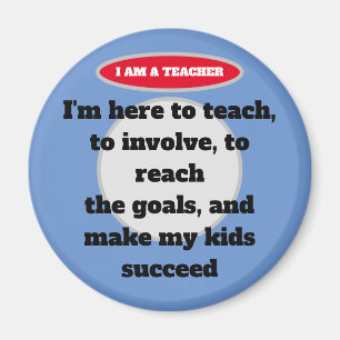 Teacher's Quote Magnet. Lehrersammlung. Mag Magnet