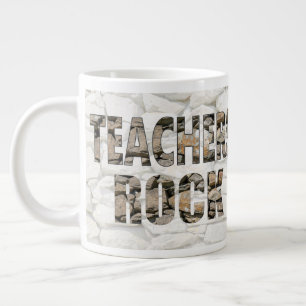 Teachers Rock Jumbo-Tasse