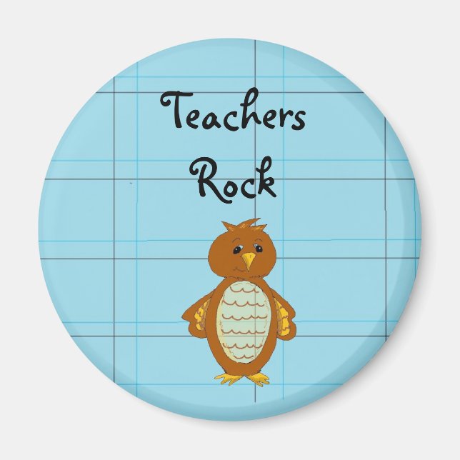 Teachers Rock Magnet (Vorne)