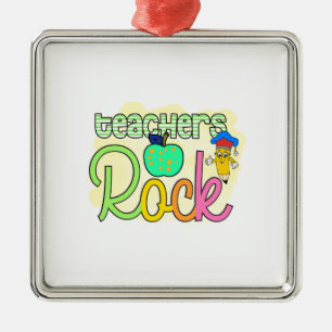 Teachers Rock Ornament Aus Metall