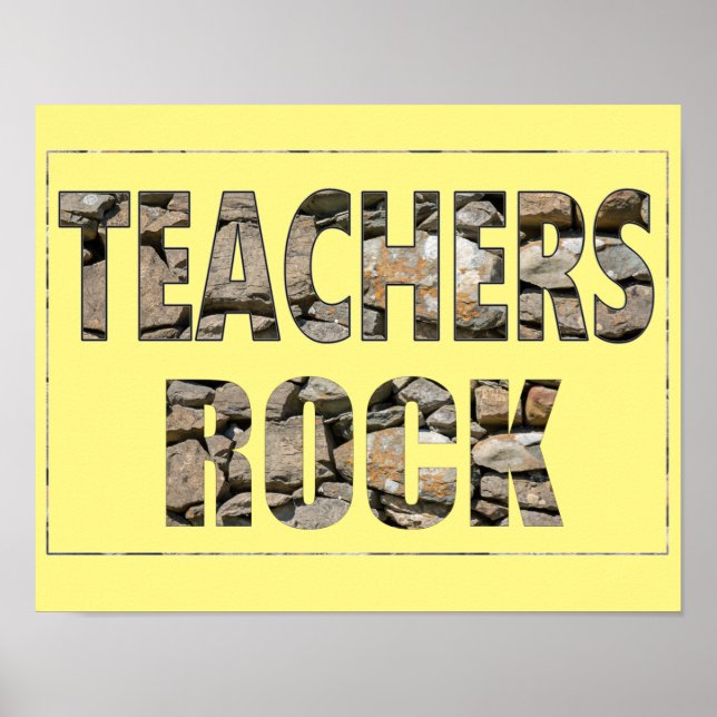 Teachers Rock Poster (Vorne)