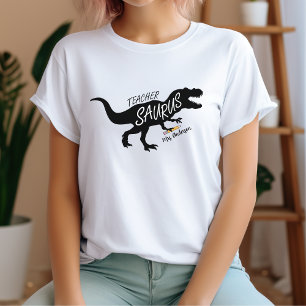 Teachersaurus Lustiger Lehrer Dinosaurier Name T R T-Shirt