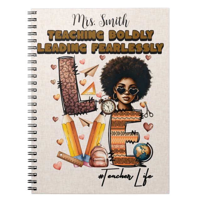 Teaching Boldly Custom Teacher Journal Notizblock (Vorderseite)