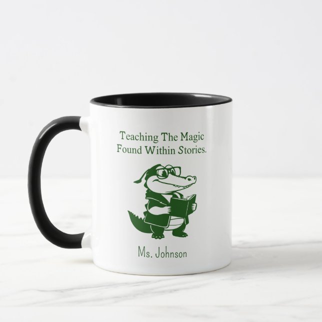 Teaching Magic of Stories English Educator Design Tasse (Links)