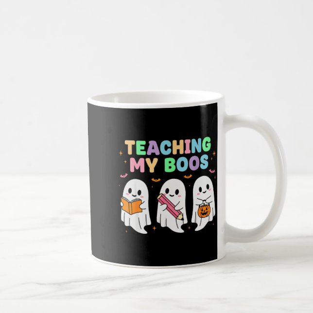 Teaching My Boos Soky Teacher Women Cute Ghost  Kaffeetasse (Rechts)
