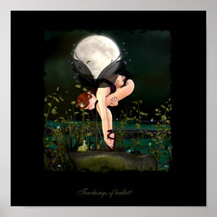 Teaching of ballet poster