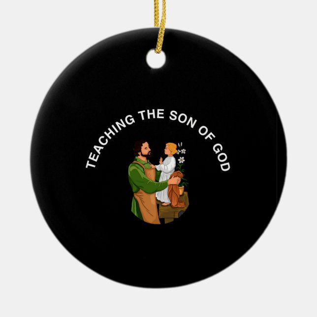 TEACHING THE SON OF GOD KERAMIK ORNAMENT (Vorne)